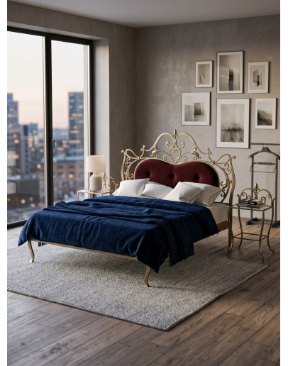 Кованая двуспальная кровать №14 «Дуэт» Кованая двуспальная кровать №14 «Дуэт»